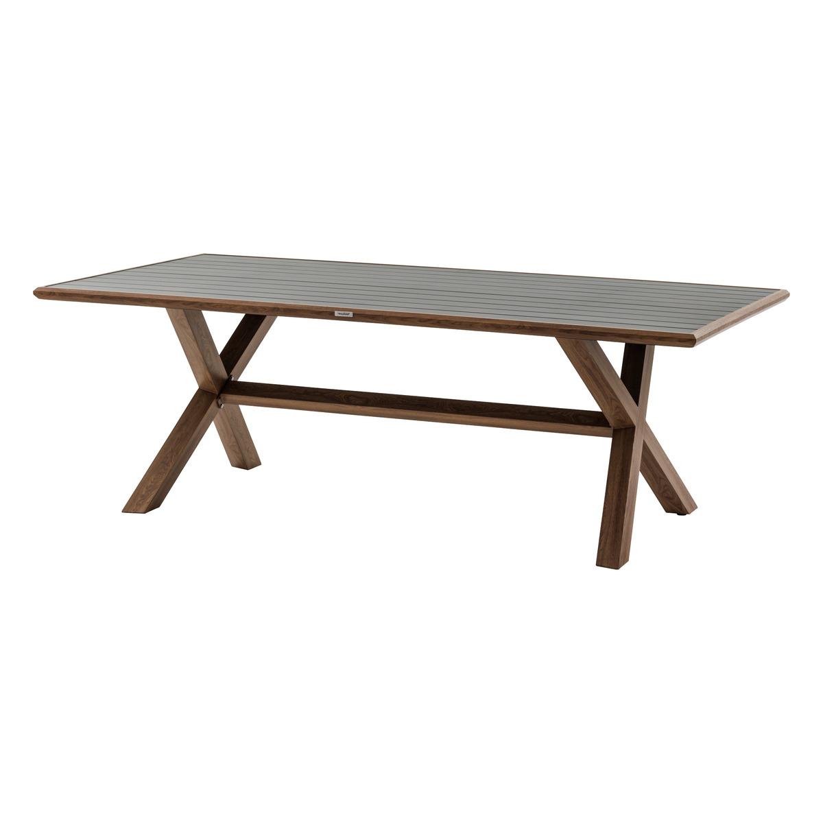 TABLE AXIOME FIXE GRAPHITE HONEY 8 PLACES