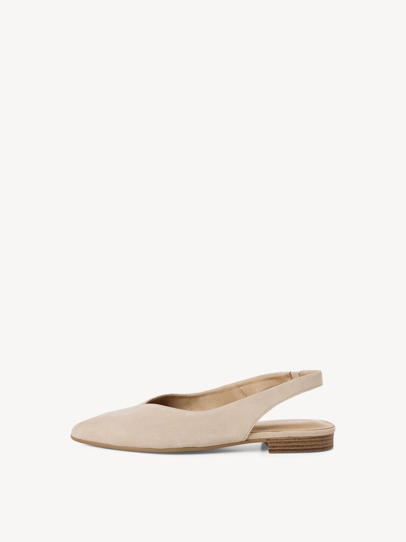 Leren Slingpumps - beige