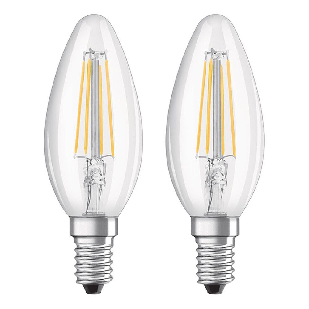 LYSPÆRE OSRAM LED E14 470LM 4W 2PK