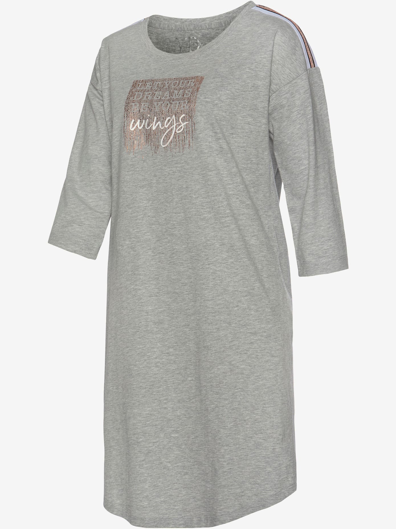Chemise de nuit, imprimé devant