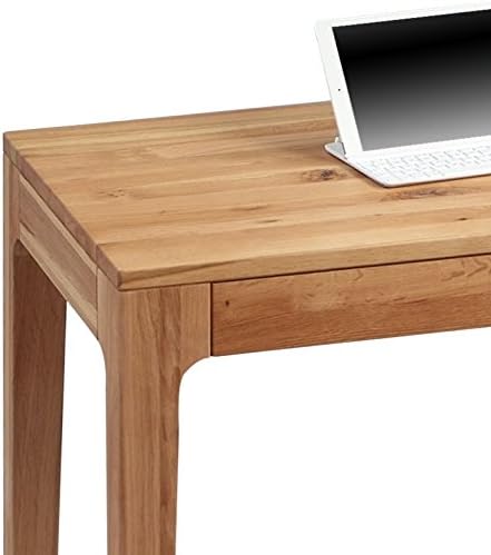 M2 Kollektion Kona – Hochwertiger Schreibtisch/Sekretär, 110x55x76 cm | Massivholz Wildeiche, geölt | 2 Schubladen mit Soft-Close | Ergonomisch, stabil & vielseitig | Pflegeleicht