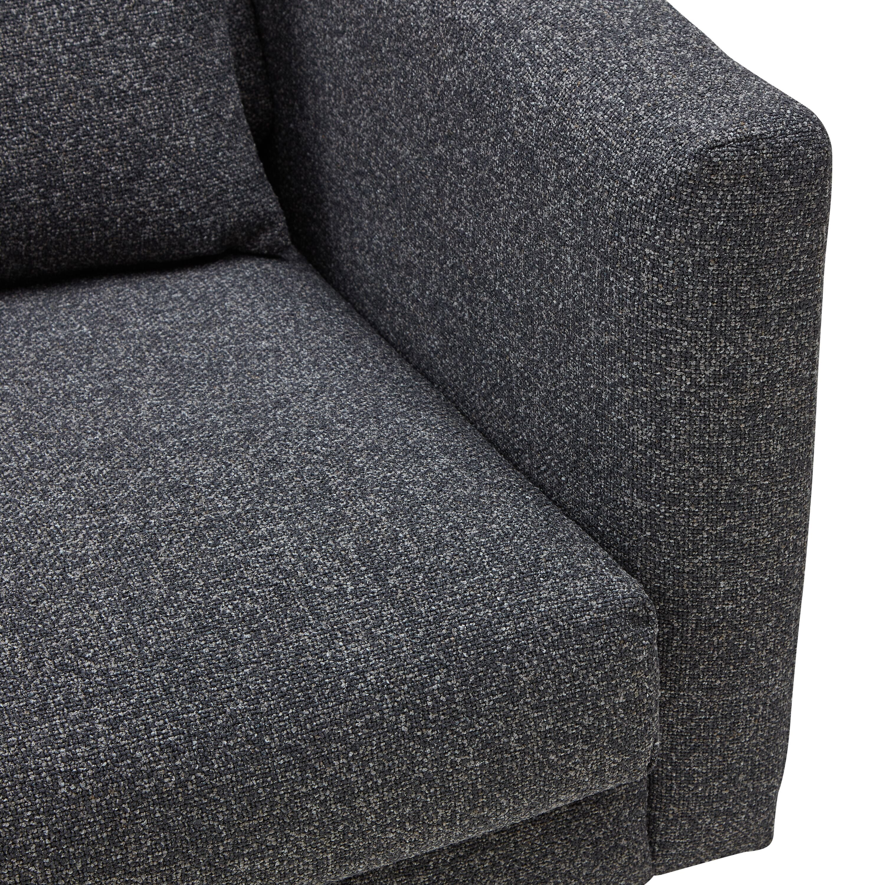 TEM Lager St Hevre Fuss Metall schwarz - Anthrazit / B: 248.0 cm x T: 100.0 cm x H: 84.0 cm