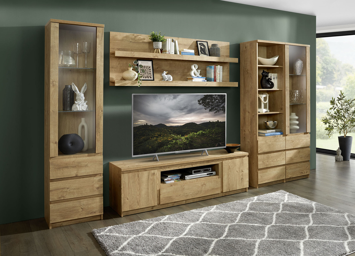 Wohnwand in modernem Design