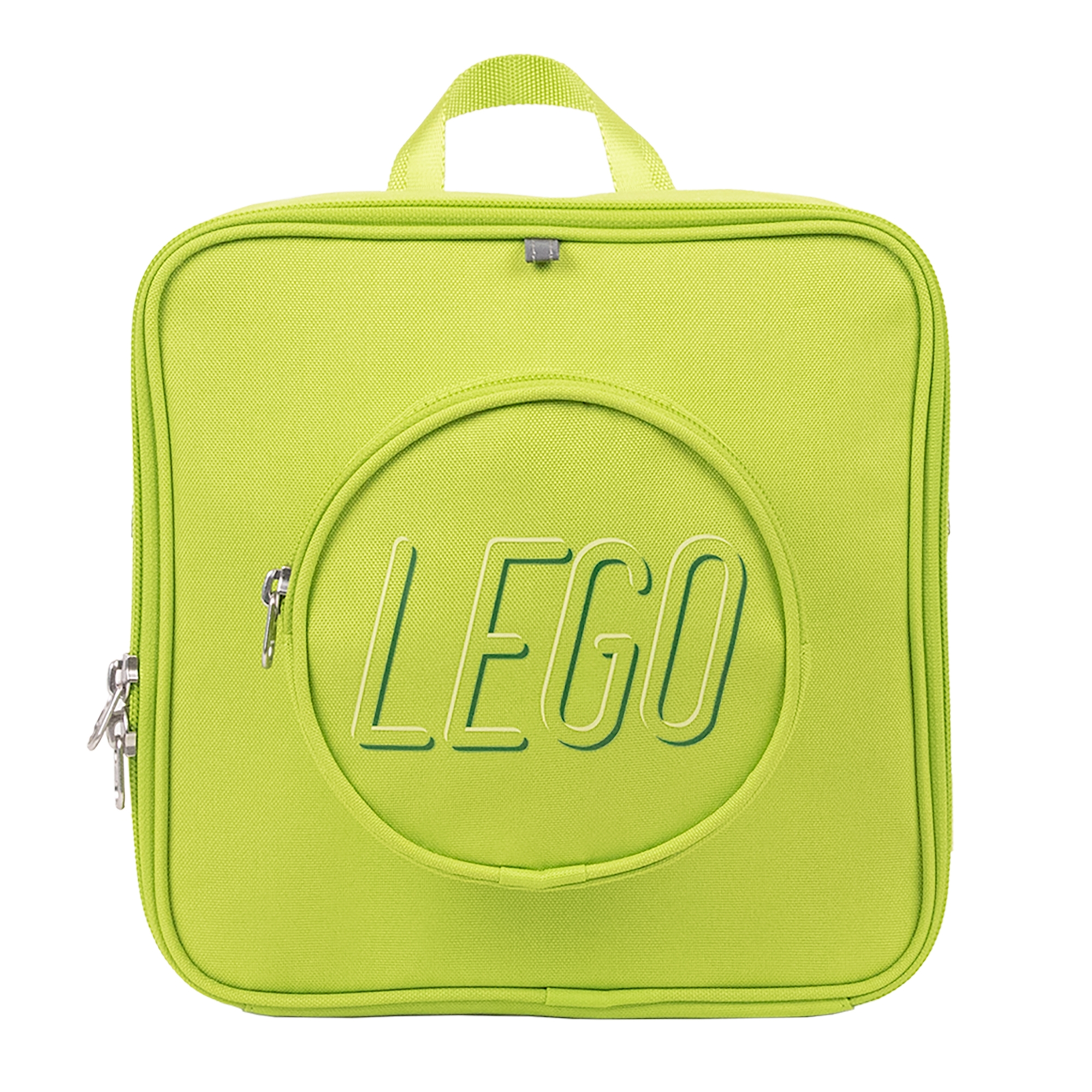 Mochila pequena, cor verde tijolo/lima, 5006496
