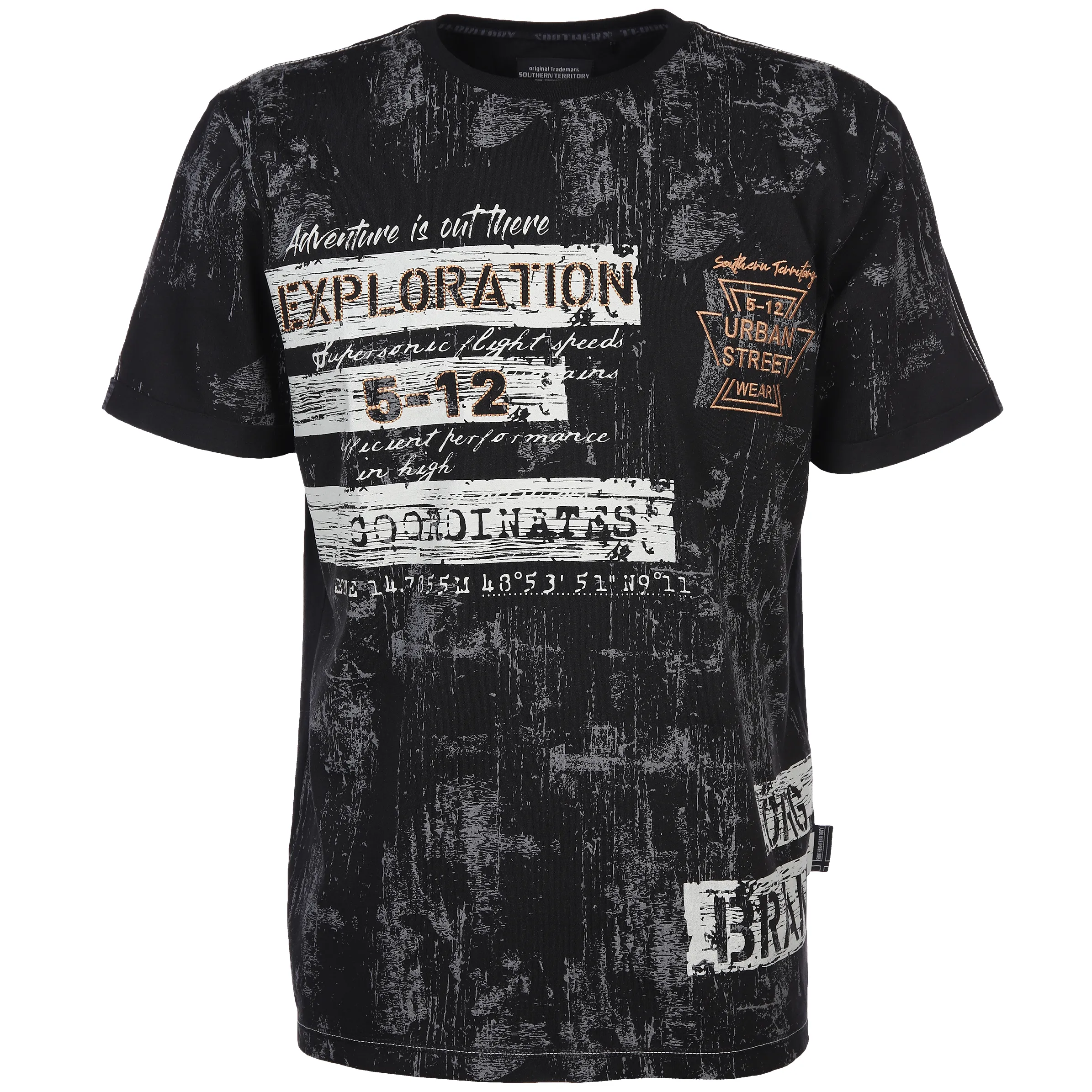 Herren T-Shirt mit Frontprint allover