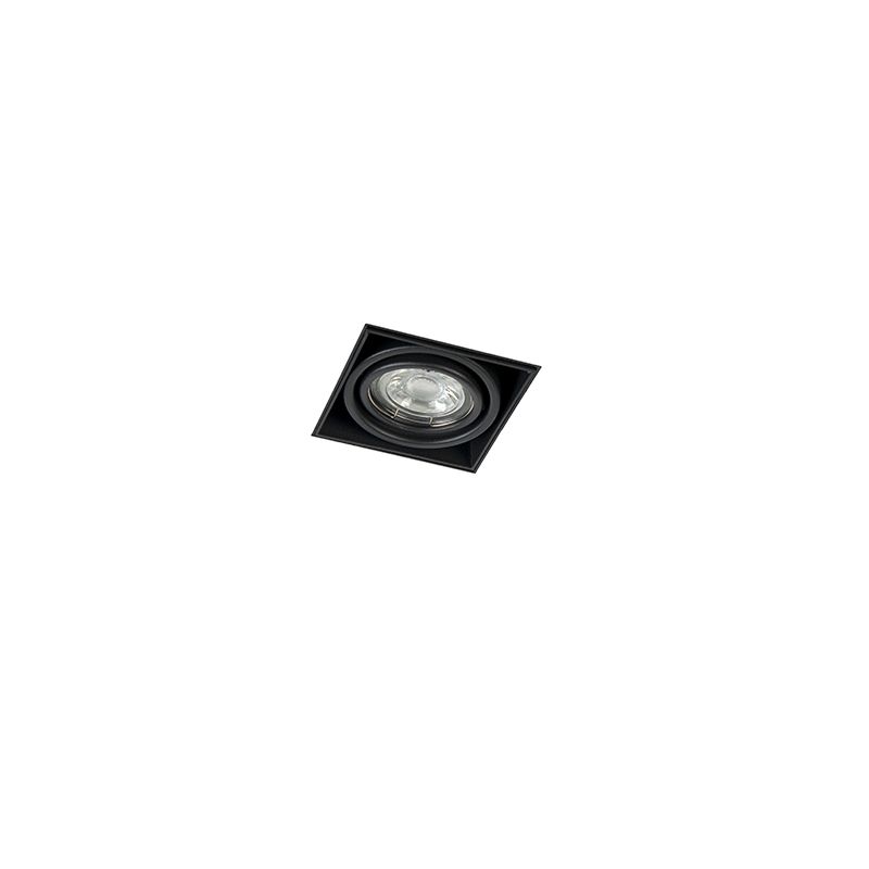 Smart inbouwspot zwart incl. Wifi GU10 trimless - Oneon 1