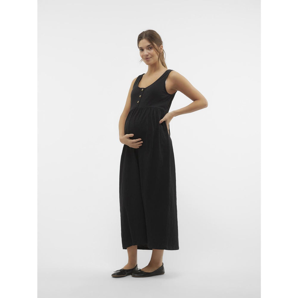 Køb Mama;licious Black Mlevi Lia Sl Jrs Ankle Kjole 2F Noos