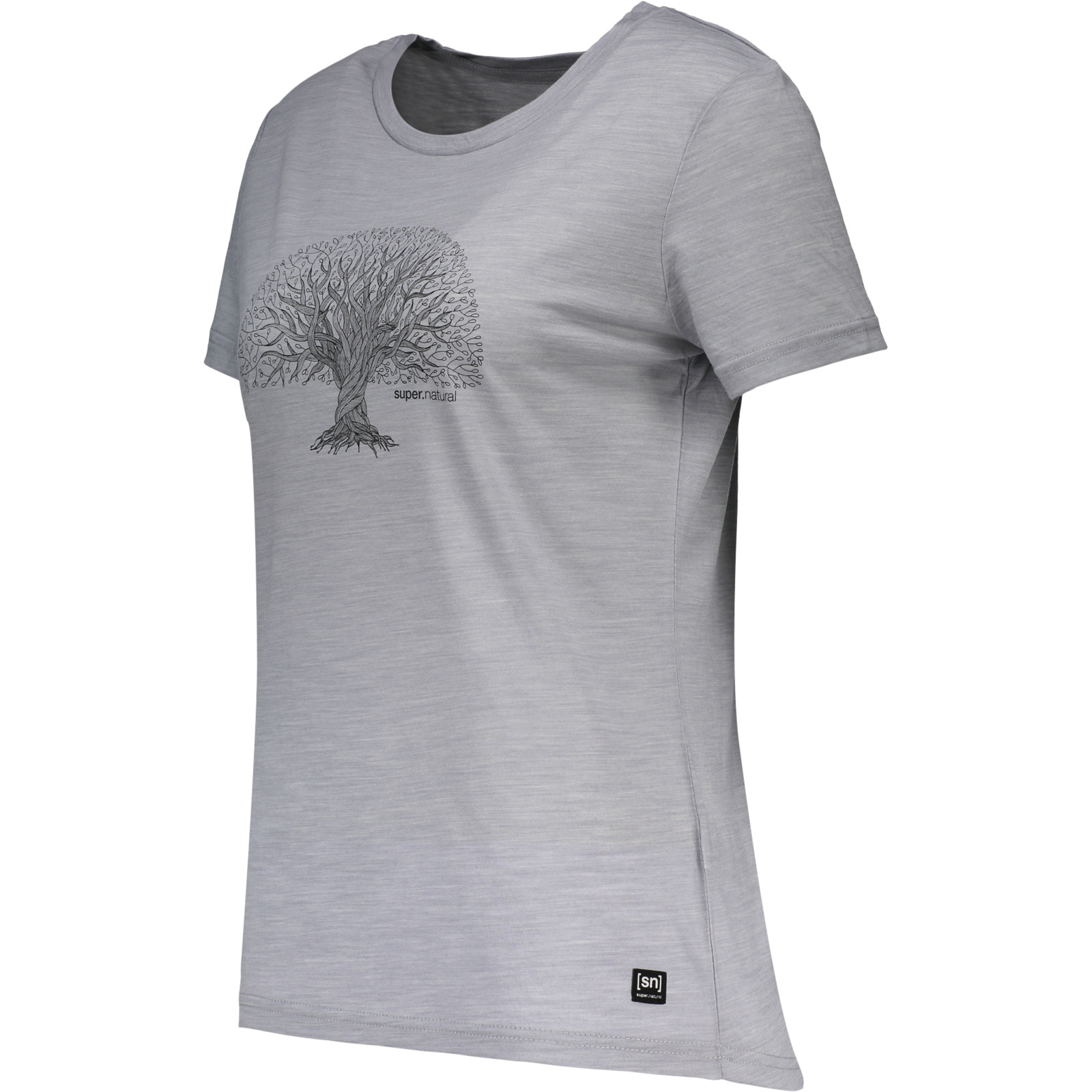 SUPER NATURAL Damen-T-Shirt Tree of Knowledge dunkelgrau, 36