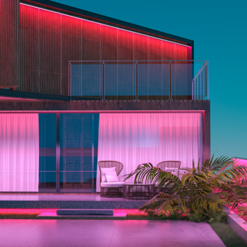 Handson Outdoor LED strip met RGB kleuren en warmwit IP44 5 meter incl. afstandsbediening