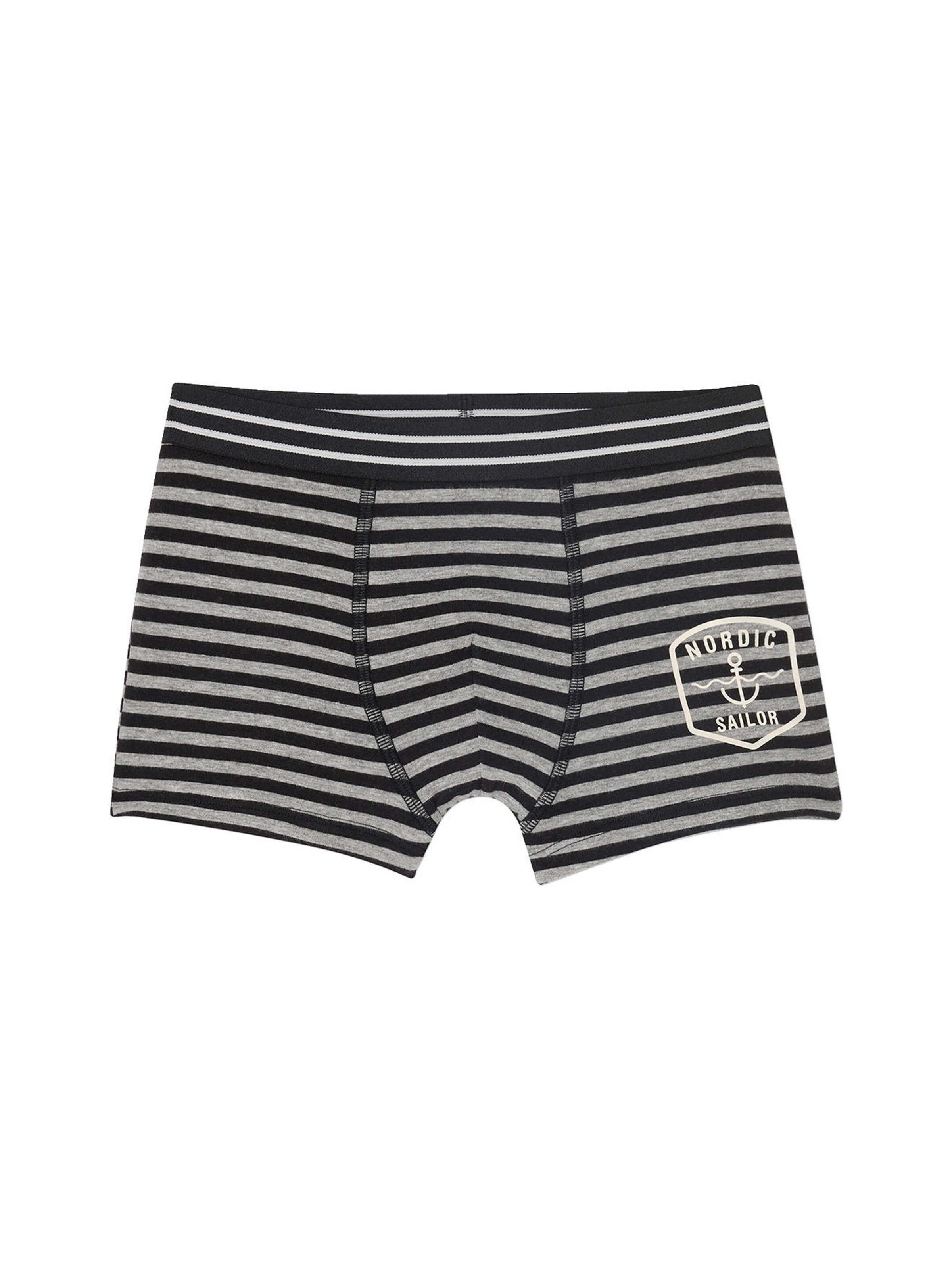 Vertbaudet Bio-Kollektion: 5er-Pack Jungen Boxershorts SAILOR rot
