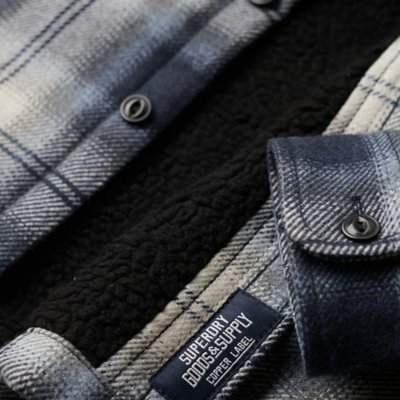 Chemise à manches longues homme Wool Miller SUPERDRY