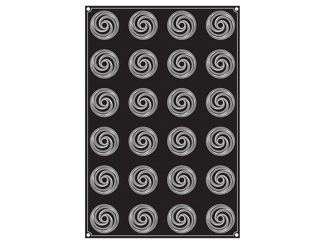 Moule silicone Pavoflex - 24 boutons de roses - 60 x 40 cm - Pavoni