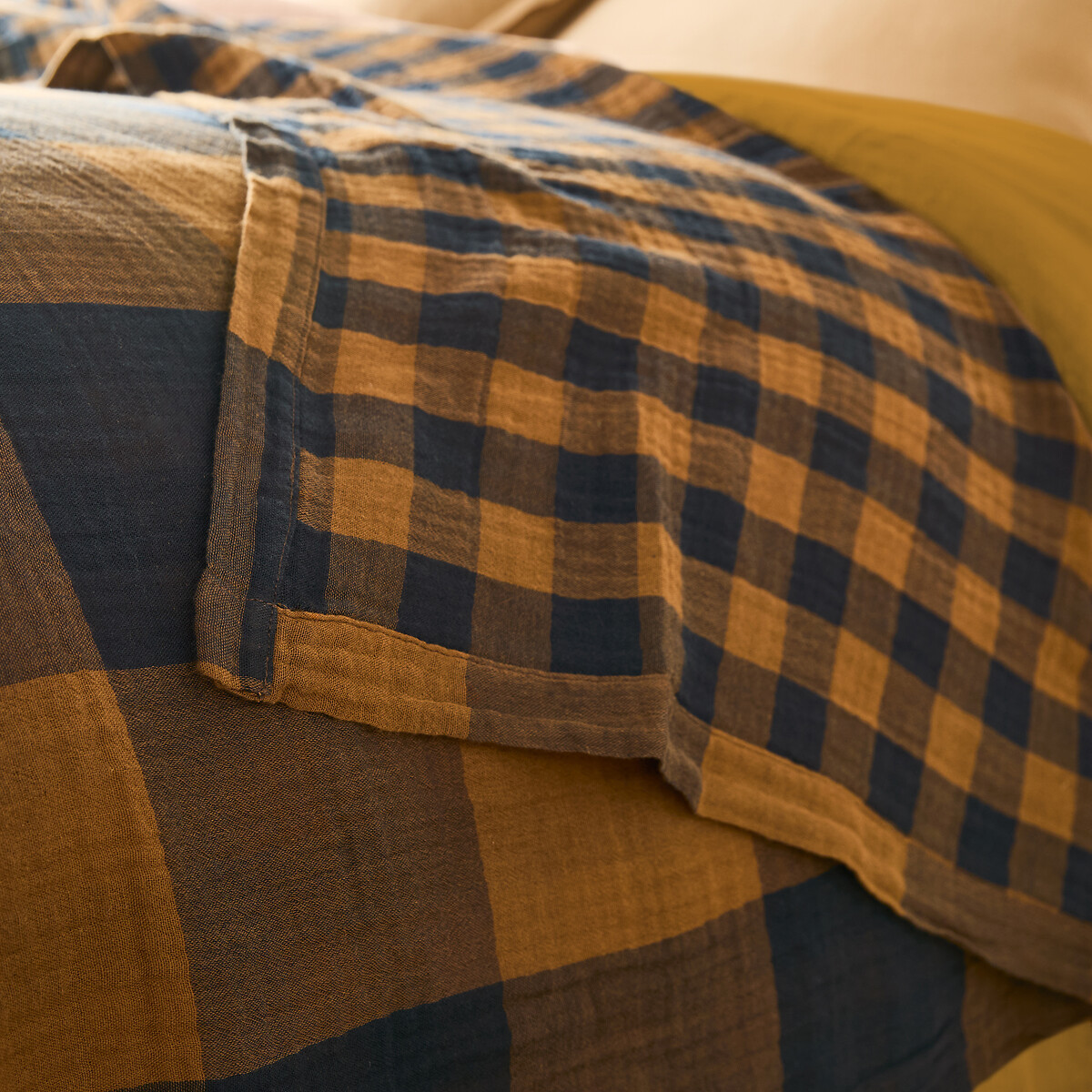 LA REDOUTE INTERIEURS<br>Cama de casal em tetra xadrez Calix