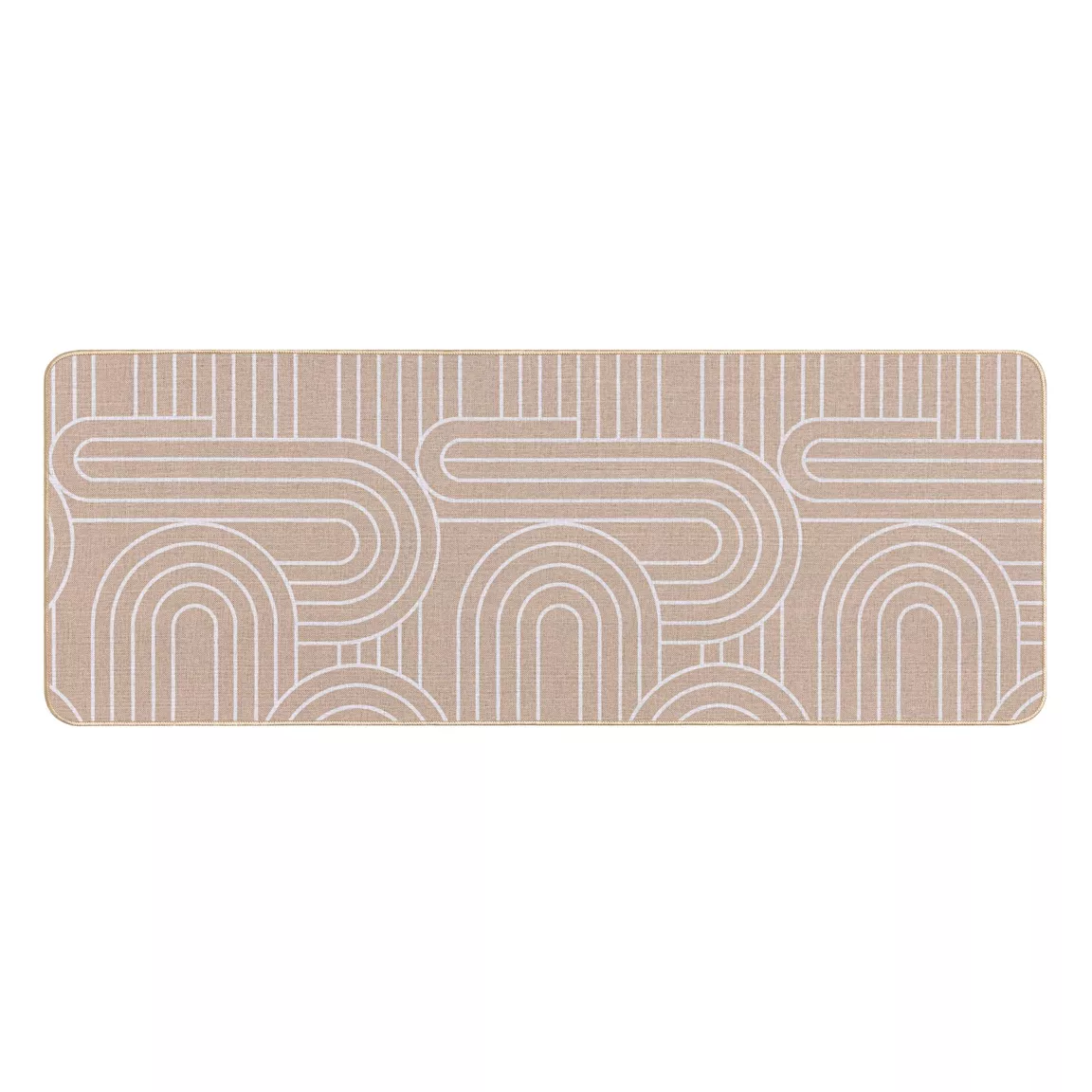 Tapis tissé antidérapant (45 x 120 cm) Modul Blanc