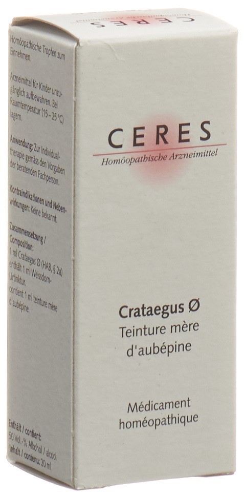 CERES Crataegus Urtinkt Fl 20 ml