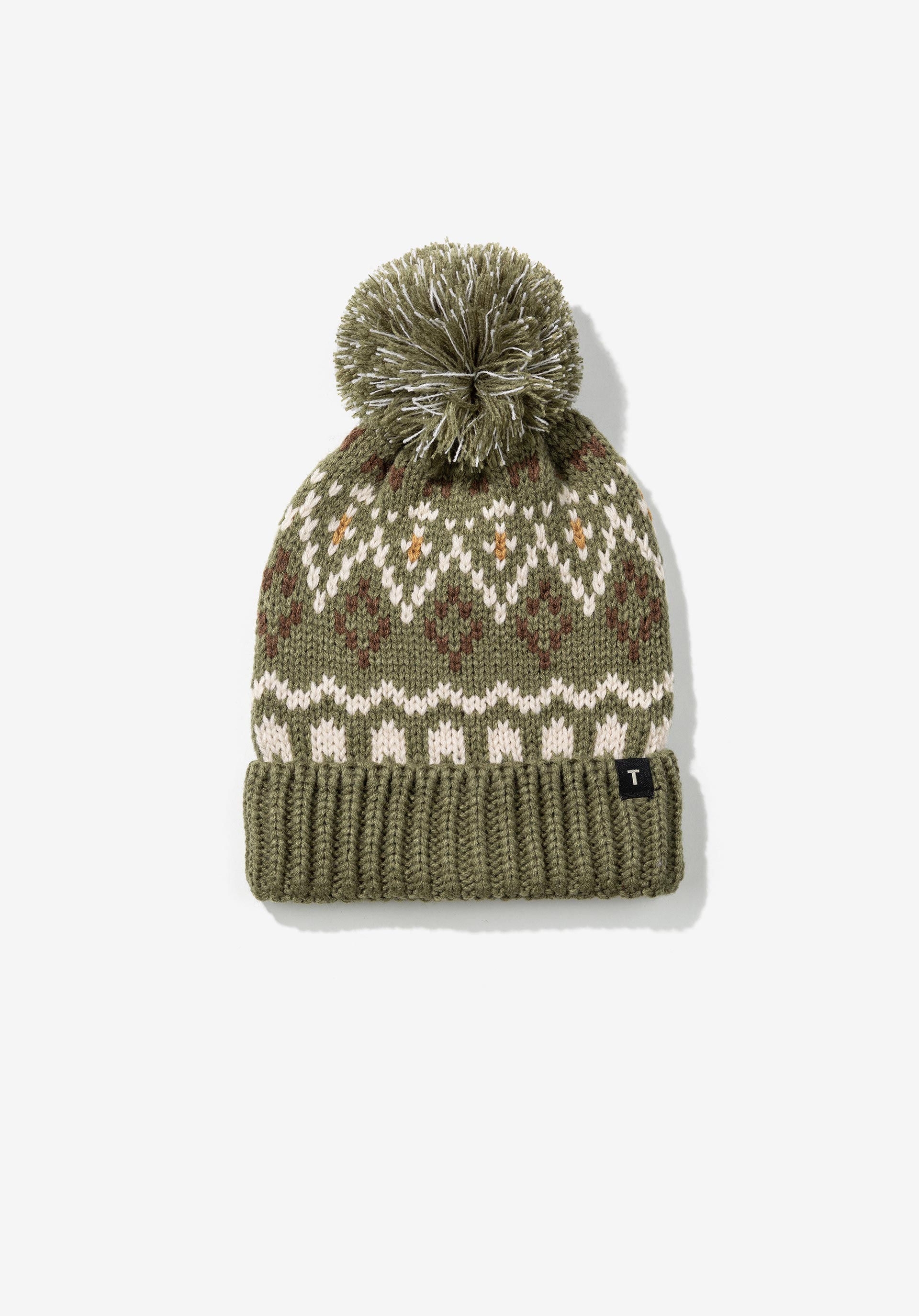 Gorro Estampado com Pompom