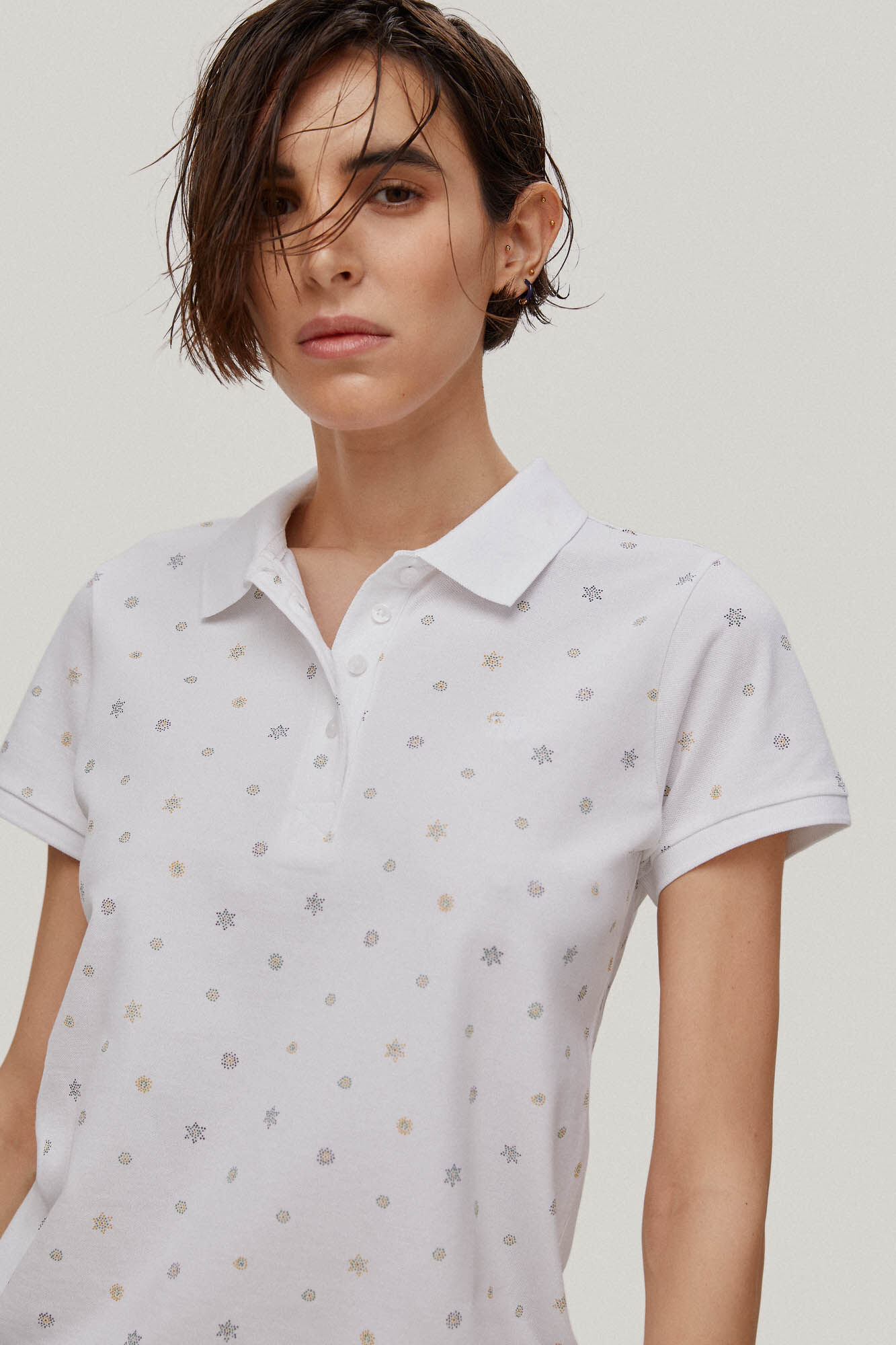 Camisa polo estampada de manga curta - Vários modelos