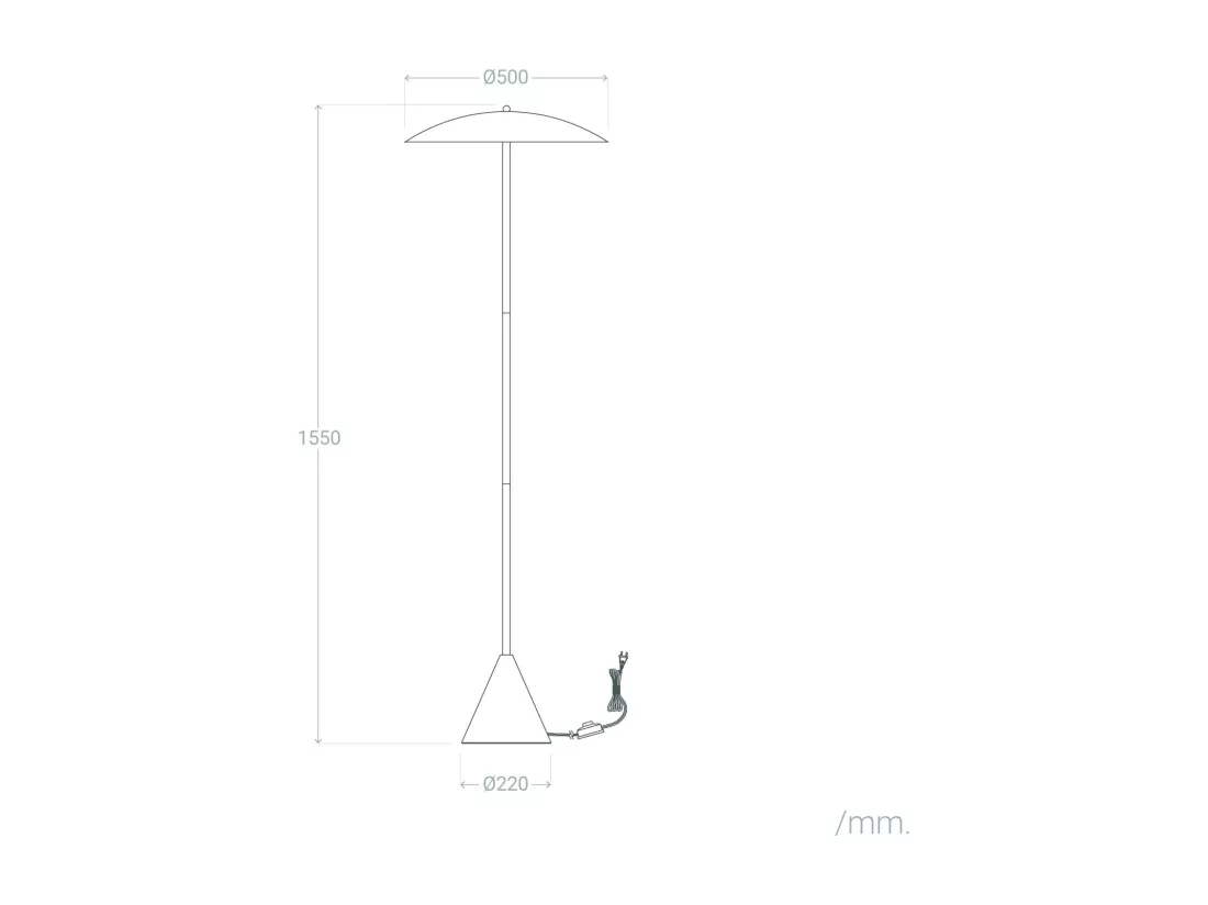Lampadaire Métal Irmah Terre cuite
