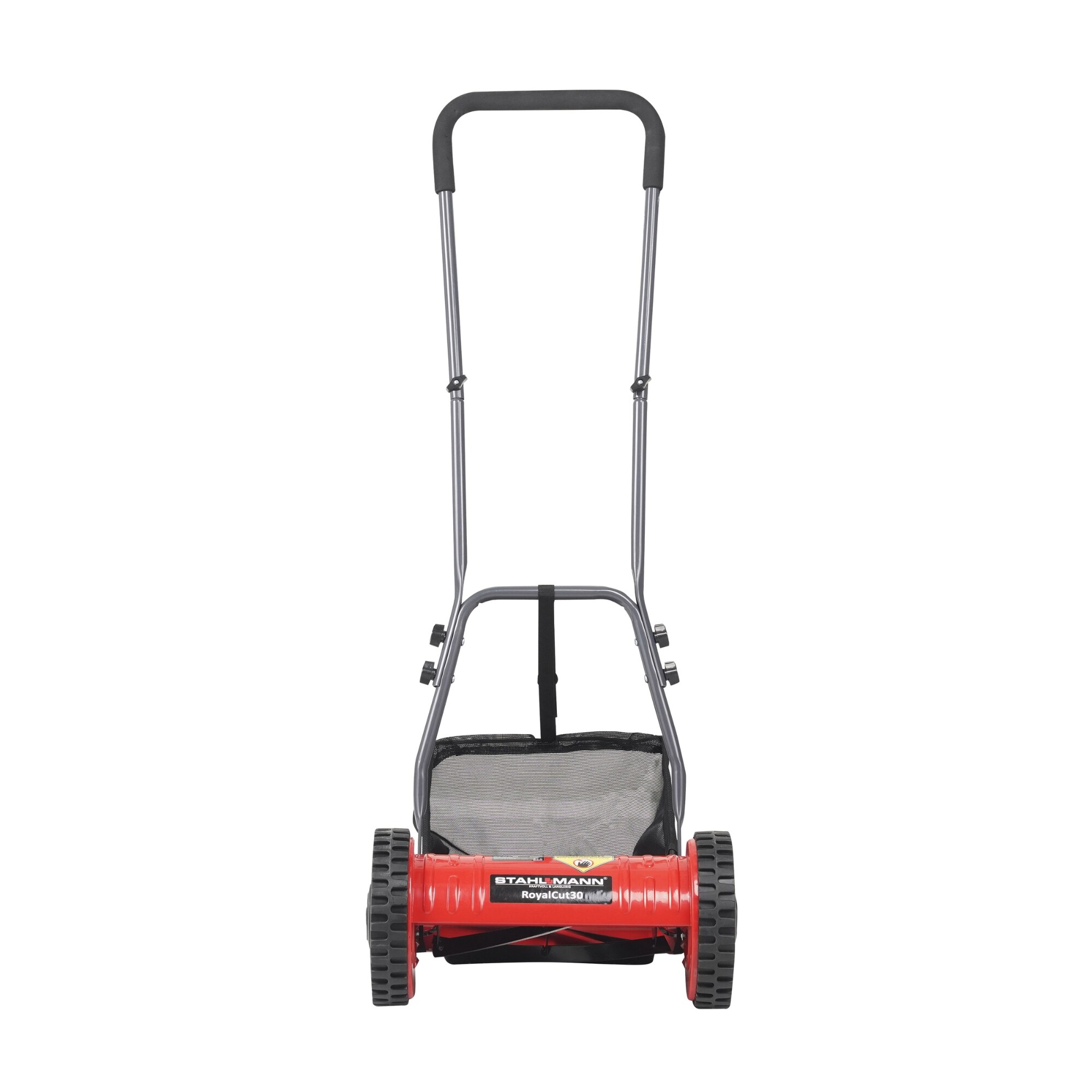 STAHLMANN Spindelmäher RoyalCut – Rasenmäher mit 30 cm Schnittbreite, 27 Liter Fangkorb, 4-stufige Schnitthöheneinstellung – Handrasenmäher manuell - leise und umweltfreundlich