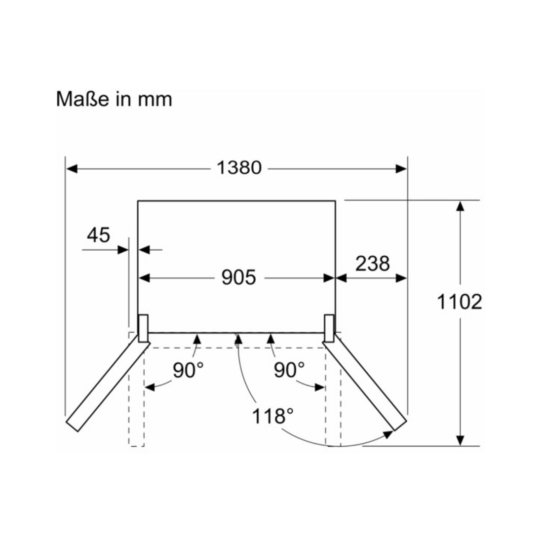 Siemens KF96NAXEA Stand Kühl-Gefrierkombination iQ500 605 Liter