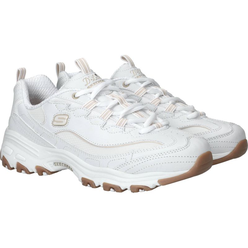 Skechers D'Lites Good Neutral Sneakers Wit Dames