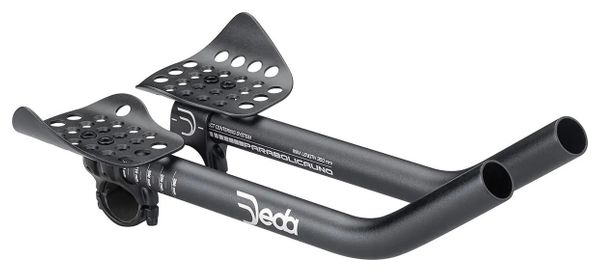 Prolongateurs Deda Parabolica Uno Aluminium 31.7 mm Noir   Entretoises de Rehausse