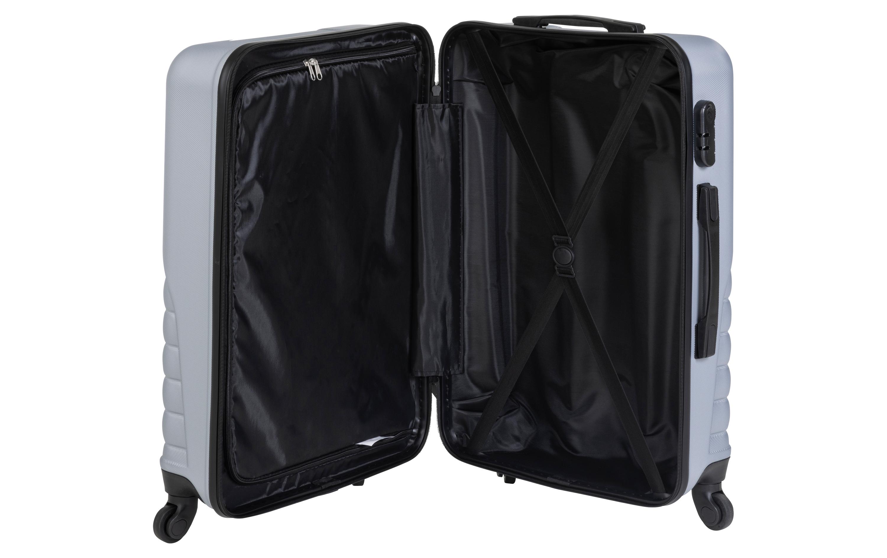 Reisekofferset World Superb 2-teilig, Silbergrau<br>Zwei Trolleys unterschiedlicher Grösse