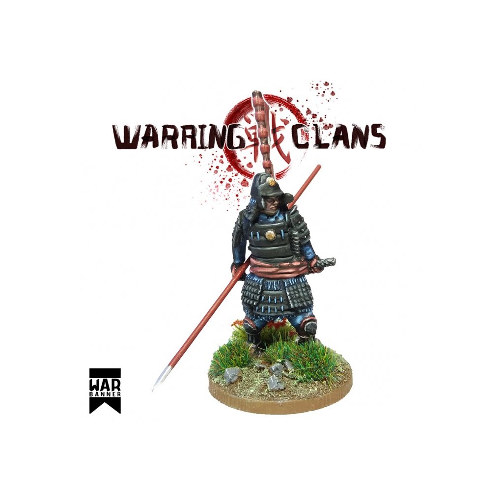 Samurai in full armour with Yari
