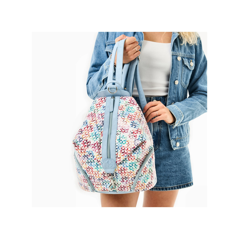 Rieker Rucksack bunt blau