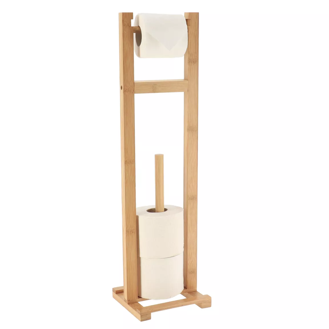 Dérouleur papier toilette avec réserve Nature bambou