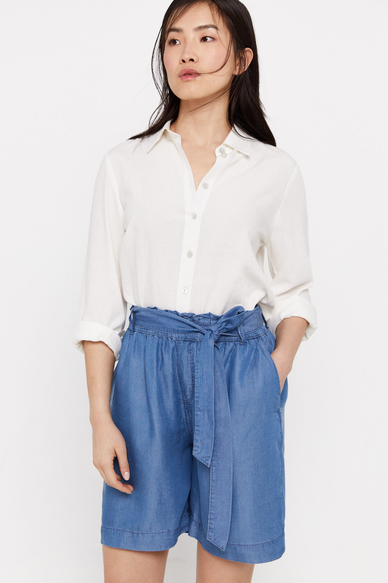 Bermuda fluid tencel - Azul