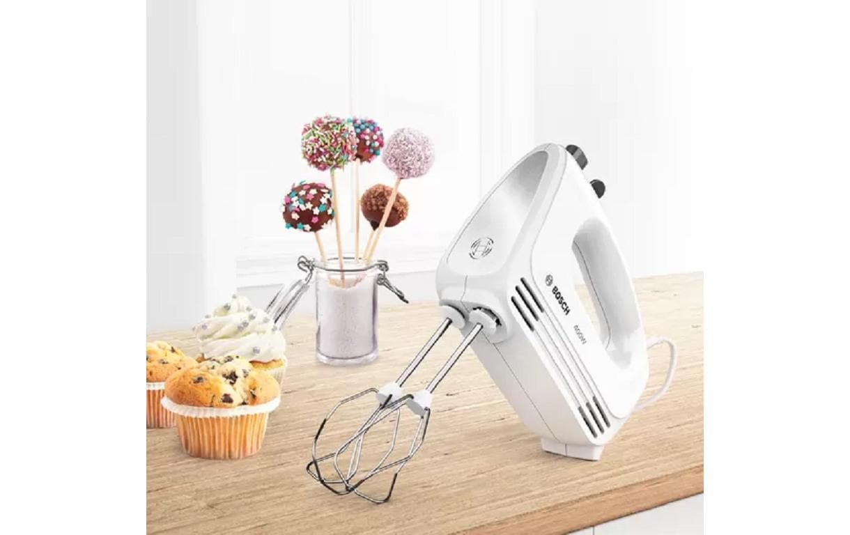 Handmixer CleverMixx MFQ24200 WeissHandrührer mit 4 Geschwindigkeiten plus Turbofunktion