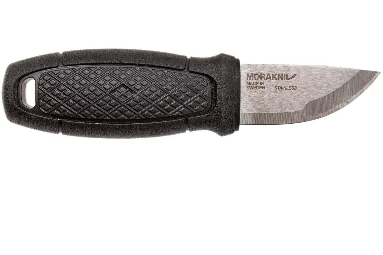 Mora Eldris Black 12629 nekmes met luxe schede en firesteel
