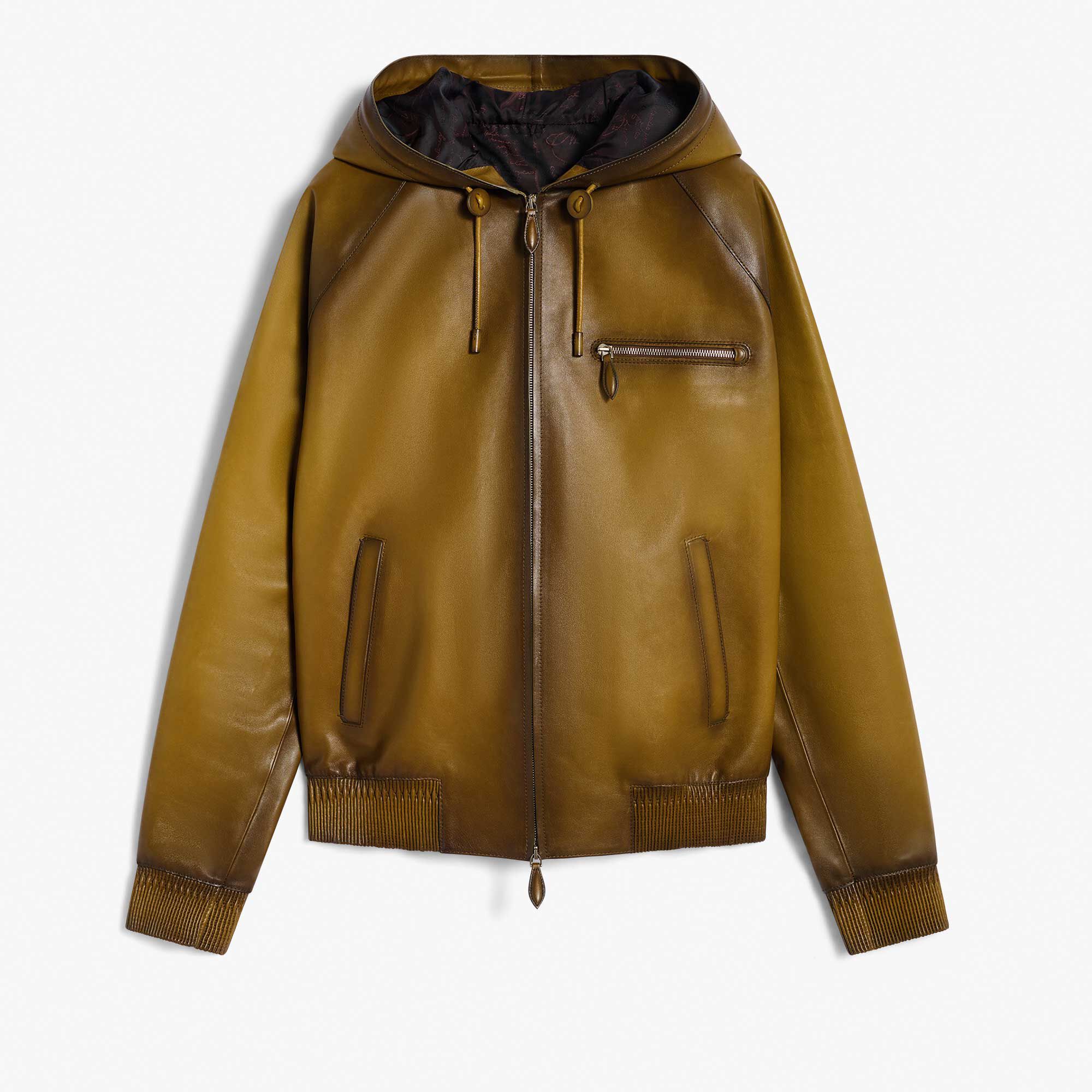 Hoodie En Cuir Patine