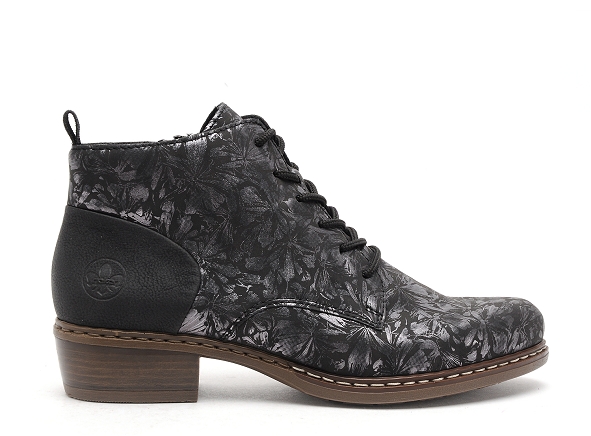 Rieker boots bottine plates femme y0830 noir