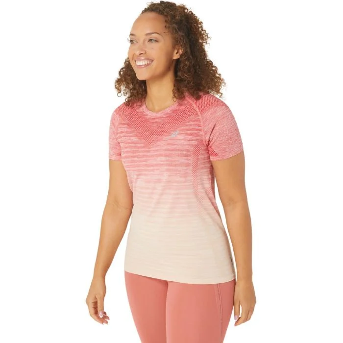 Asics Dame T-shirts Seamless SS Top Pink