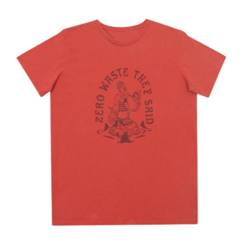 T-shirt Sooruz SS Pelican Organic Cotton Rouge - The Corner Shop