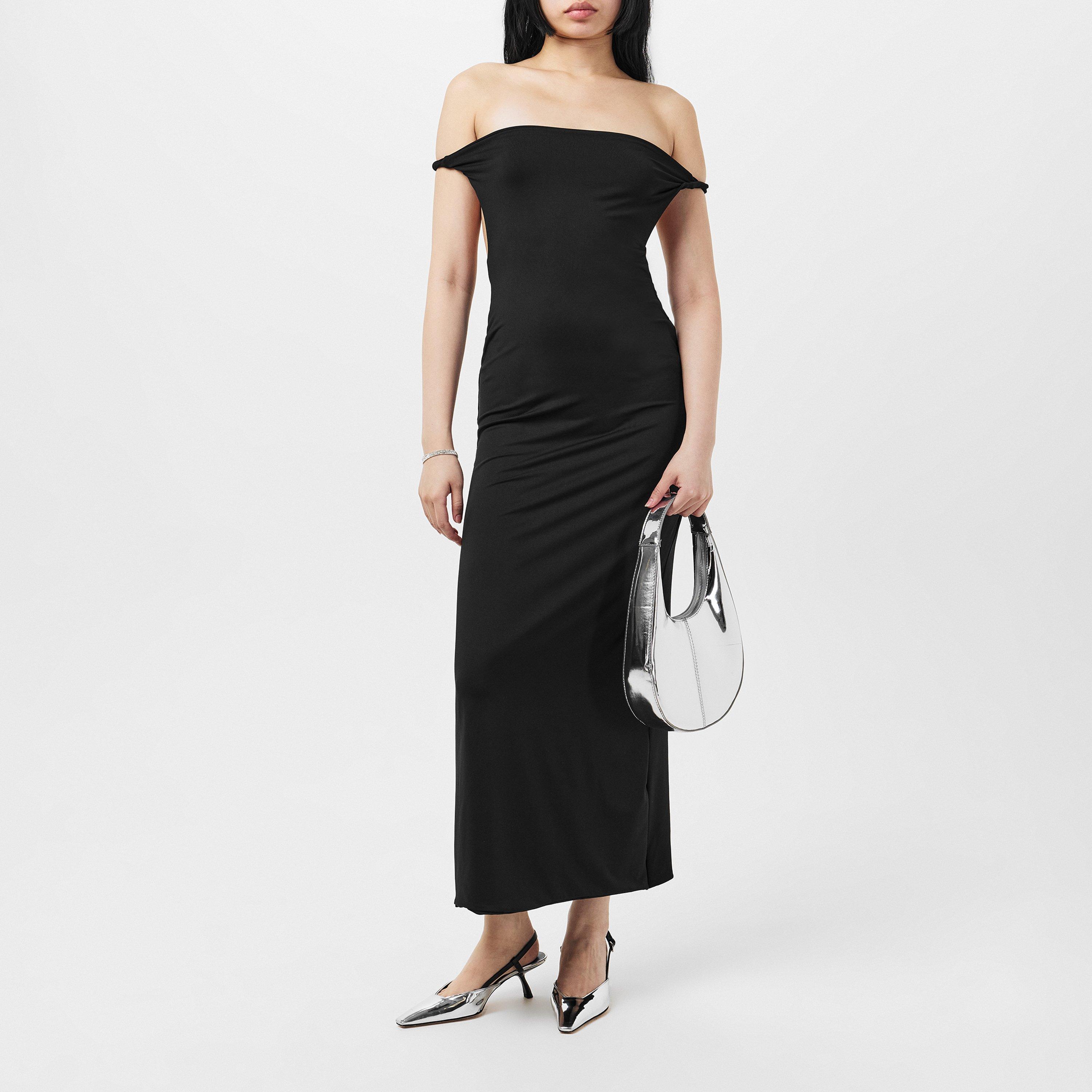 Missy Empire ME Twist Back Slinky Maxi Dress Womens