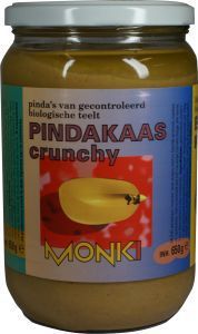 Monki Pindakaas crunchy met zout 650GR