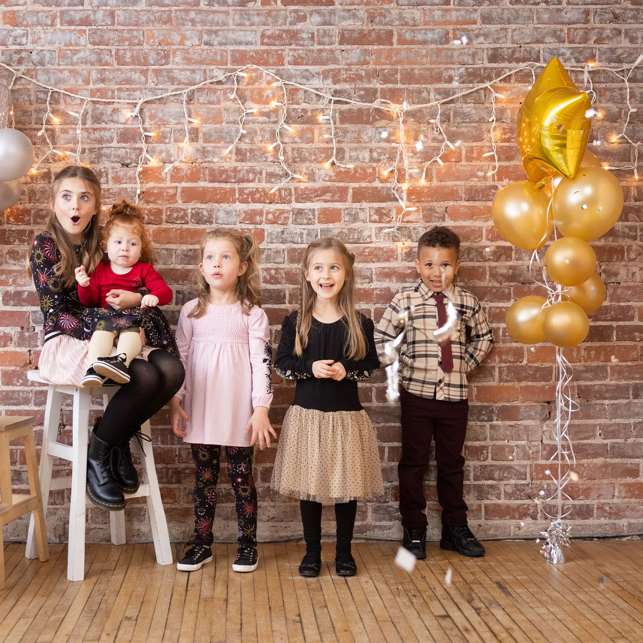 Nanö Robe Dorée Confetti 2-6ans