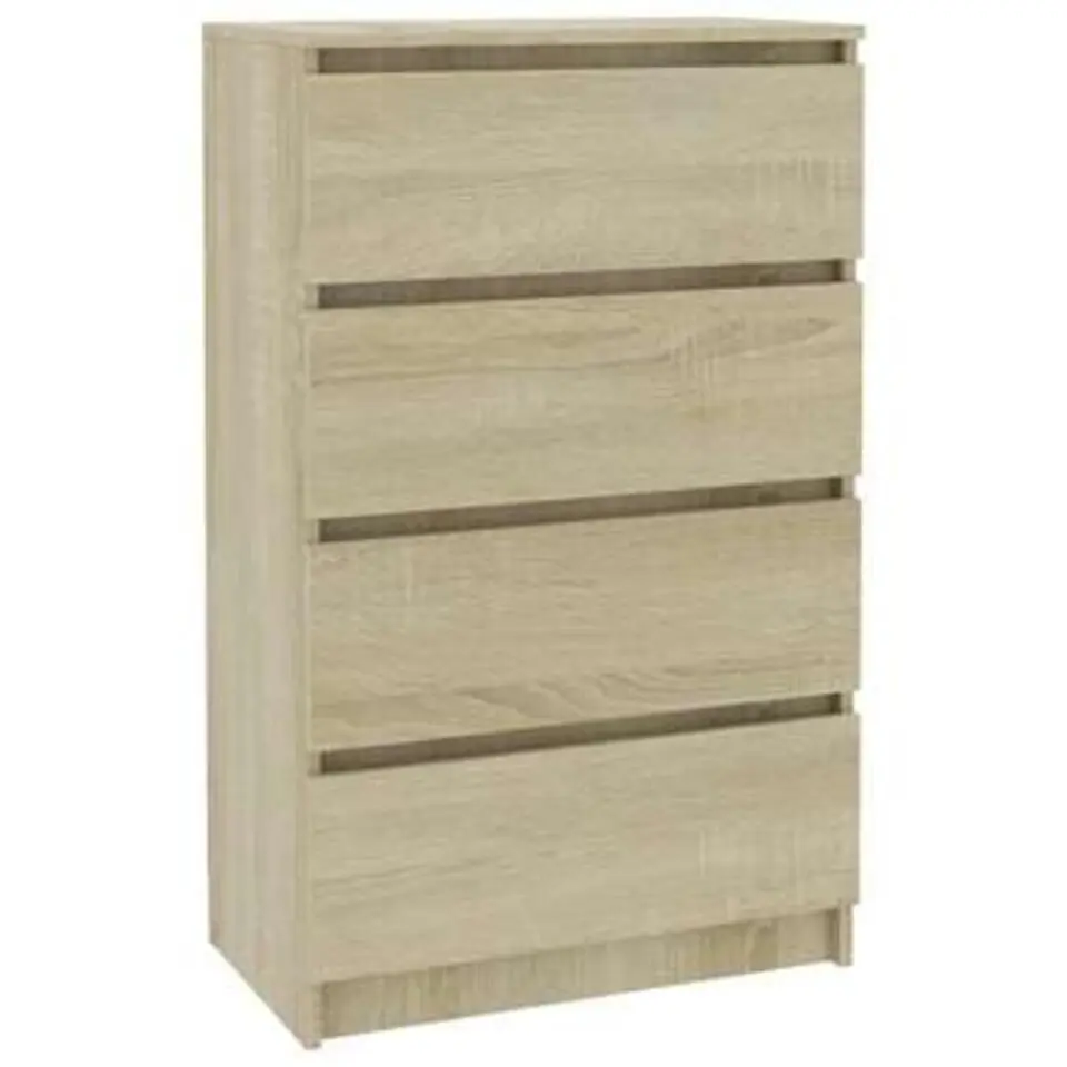 vidaXL - Dressoir - Bruin - Bewerkt hout