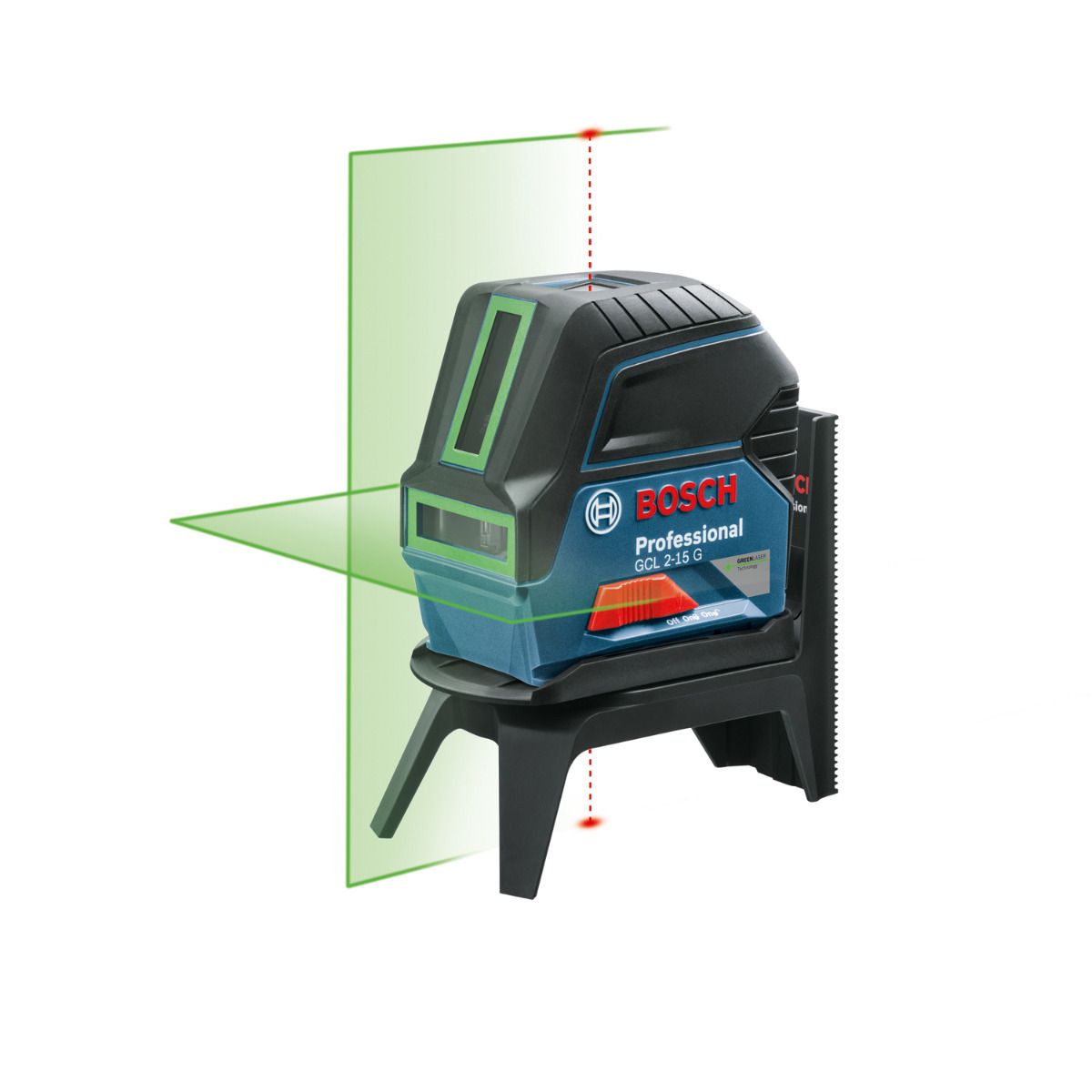Bosch Professional GCL 2-15 G Punt- en kruislijnlaser groen in koffer - 0601066J00