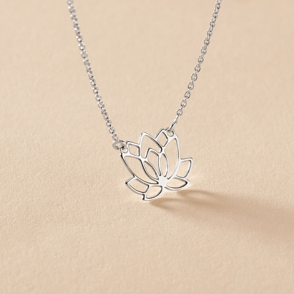 Collier Maylie Argent Blanc