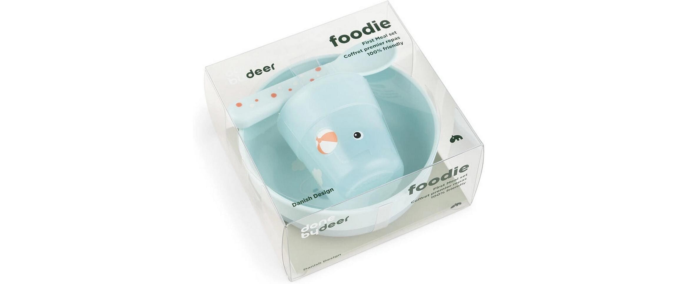 Kindergeschirrset Foodie first meal BlauPraktisches Geschirr-Set