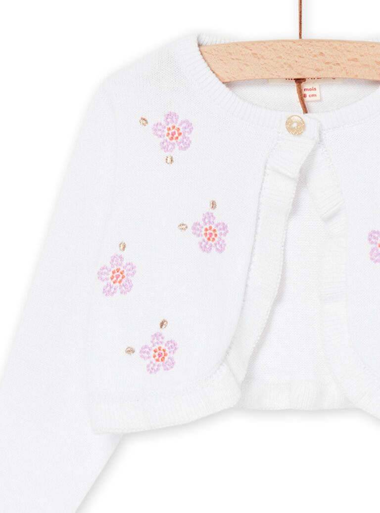 Cardigan à motifs fleurs