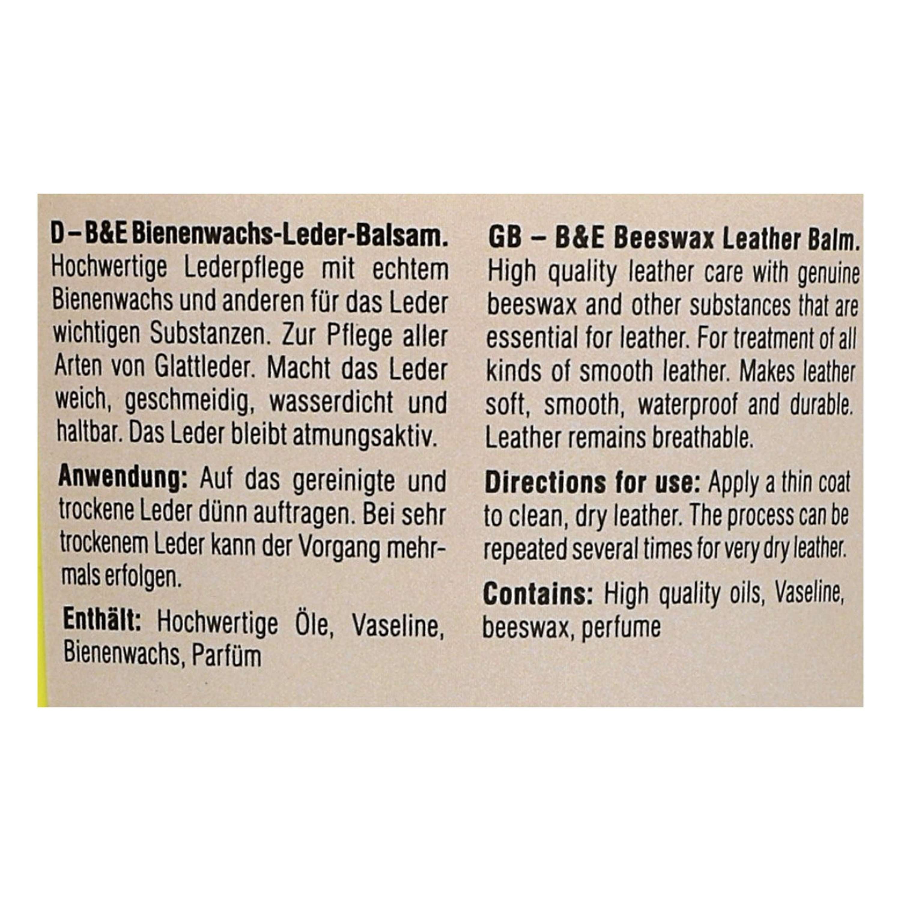 Bense & Eicke Bijenwas Lederbalsem