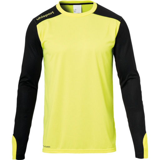 Camisa de goleiro Tower, manga longa, amarelo fluorescente/preto, Uhlsport
