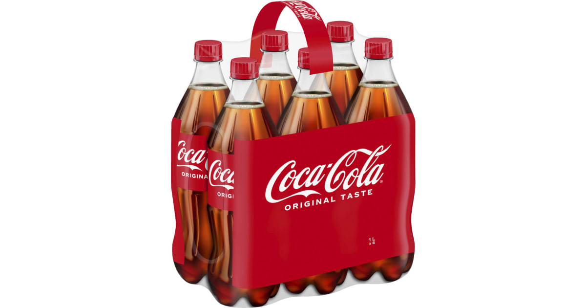 Coca-Cola Original Tray 6x 1,0 Liter (Einweg)