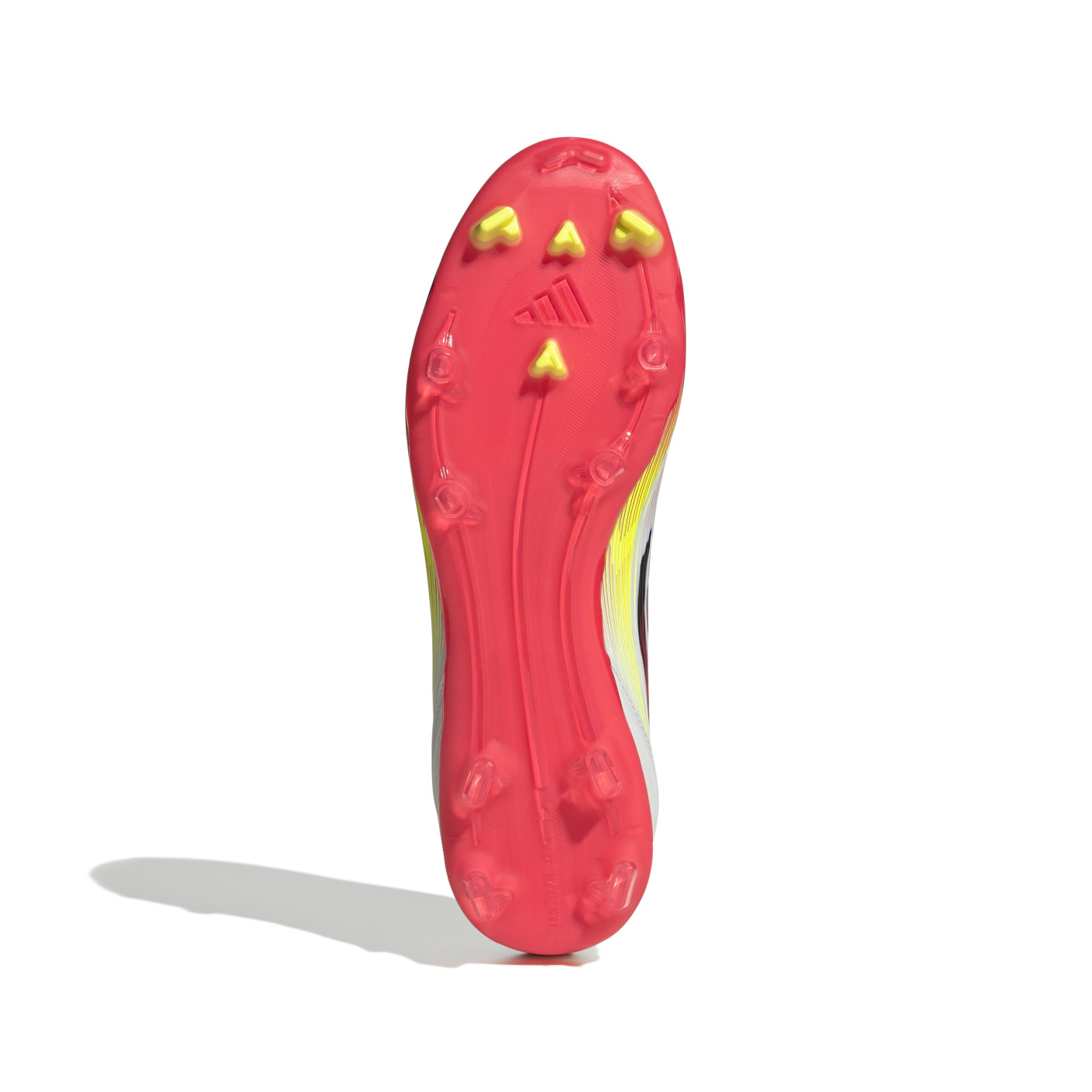 Adidas F50 League Veterloze Gras / Kunstgras Voetbalschoenen (MG) Wit Rood Zwart Geel