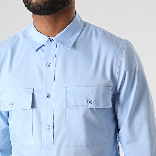 Chemise Manches Longues J529 Bleu Ciel